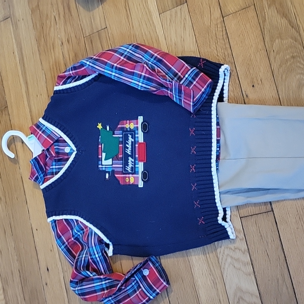NWOT Izod Christmas outfit